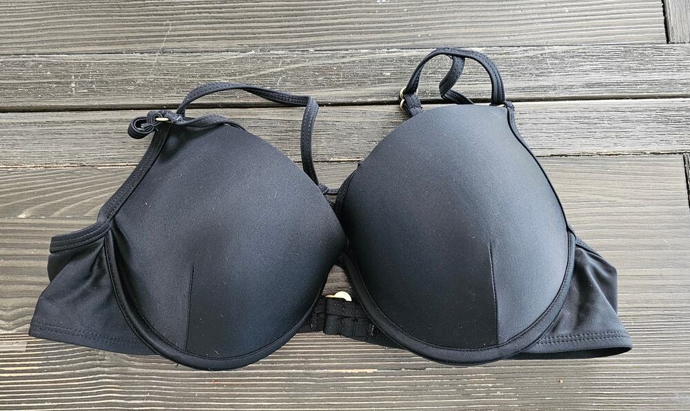 SO Swimwear Black Underwire Bikini Tankini Top - Women's Size XL - EUC